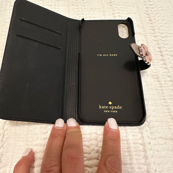 Kate Spade X/XS iPhone case in rose gold. - Picture 2 of 3